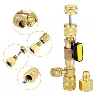 Refrigeration equipment maintenance wrench double-headed four-way ratchet wrench air conditioning valve quick wrench disassembly suit