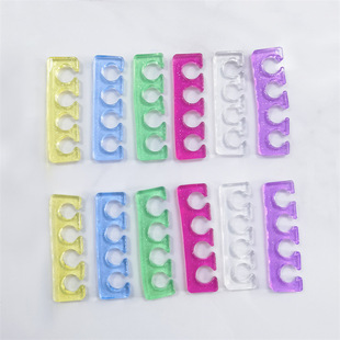 Nail Art Silicone Finger Splitter Reusable DIY Nail Art Tool Toe Separator Nail Art Split Toe Cotton