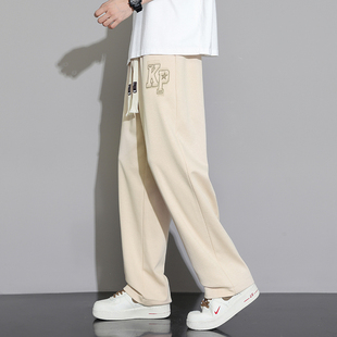 Summer Thin Casual Trousers for Teenagers Boys 13 Years Old Junior High School Students 15 Big Children Loose Straight Leg Sports Pants