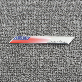 Car personality decoration stickers metal logo modification American flag scratch stickers American map car stickers side logo tail stickers