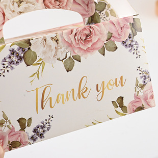 Baking Dessert Cake Roll Packaging Box Cookies Gift Box White Cardboard Portable Cake Packaging Box