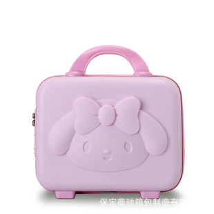 Bear Cartoon 14inch Cosmetic Case Hand Luggage Password Box Suitcase Storage Bag Activity Gift Multifunctional