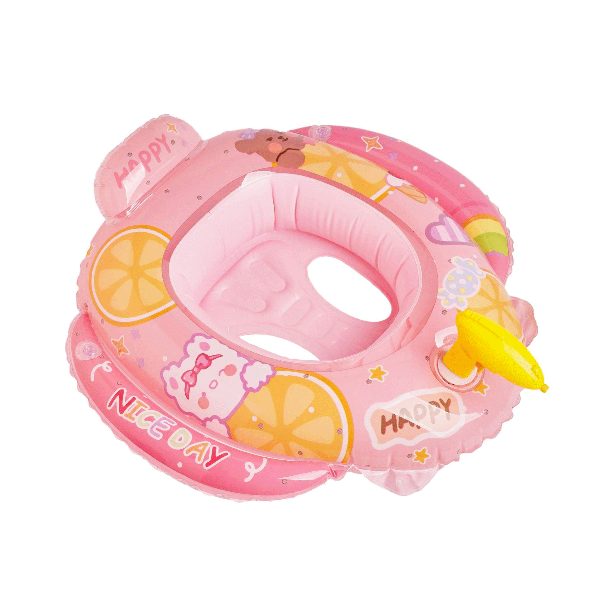 Internet Red Airplane Seat with Water Gun Children's Swimming Ring Water Play Cute Cartoon Baby Water Seat Inflatable Swimming Ring