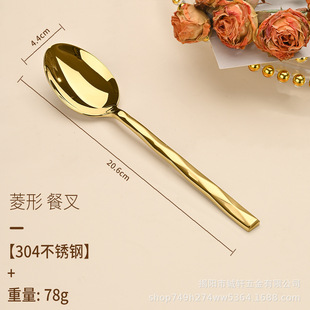 Forged 304 Stainless Steel Knife and Fork Thickened Jieyang Wholesale Western Food Tableware Hotel Kitchen Supplies Knife, Fork and Spoon suit