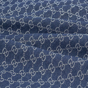 10 Count Polyester Jacquard Plaid Denim Fabric Checkerboard Denim Fabric Denim Thickeneded Checkerboard Bag Fabric