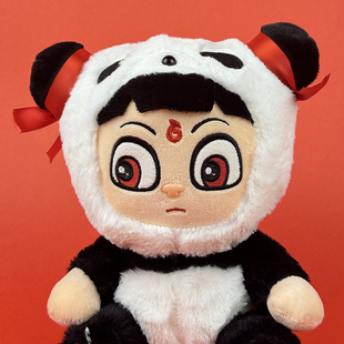 New Nezha Devil Child Nao Hai Rag Doll Pillow Doll Plush Doll Transformation Panda Nezha Children's Gift Female