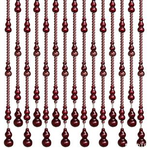 Peach Wood Gourd Bead Curtain Crystal Curtain Away Door-to-Door Household Partition Bedroom Bathroom Punch-Free Modern Simple