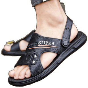 Sandals Men's New Soft Non-slip Waterproof High-end Wear-resistant Casual Driving Shoes for Work
