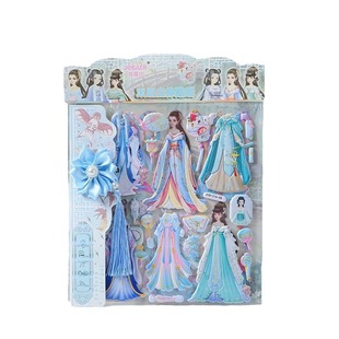 Children's three-dimensional bubble stickers 3D cartoon princess changing bubble stickers student reward paste bubble stickers wholesale