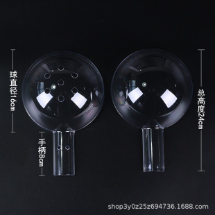 Factory wholesale plastic ball Christmas ball transparent plastic ball opening hollow decorative ball acrylic wave ball