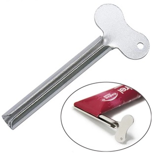 Stainless steel toothpaste squeezer metal toothpaste squeezer hairdressing key color cream Pinch color cream semicircle metal toothpaste squeezer