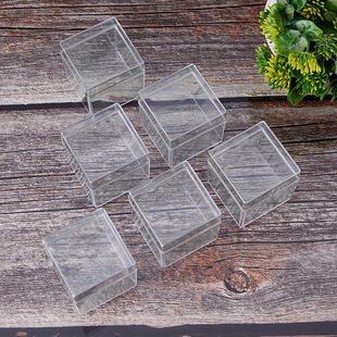 5cm transparent square box cube PS plastic crystal box Amazon hot selling acrylic transparent candy box supply