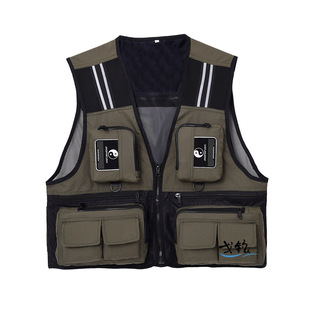 New multi-pocket vest overalls outdoor leisure breathable mountaineering fishing loose vest wholesale