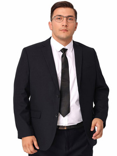 Light Luxury plus size Suit Men's Plus-sized Plus-sized Fatty Business Dress Suit Jacket Wedding Dress Black Casual