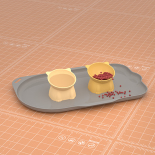 Cat Bowl Dog Bowl Cat Basin Plastic Cat Pet Bowl Cat Drinking Bowl Cat Rice Basin Cat Food Bowl Supplies Universal