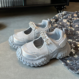 Girls' Shoes Children's Sports Torre Shoes 2025 Spring and Autumn New Baby Big Children's White Shoes Hollow Lightweight Sandals
