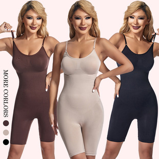 New body shaping postpartum corset waist shaping hip lifting pants chest support push up corset sling tight jumpsuit