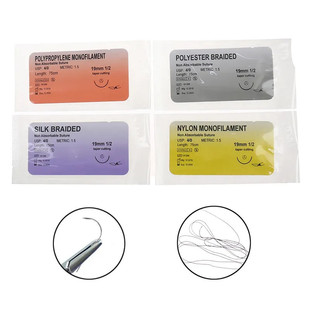 Suture line veterinary surgery suture needle line absorbable non-absorbable animal export chemical synthetic sheep sausage material