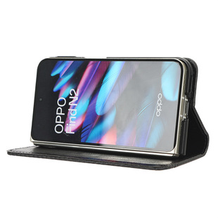 Для OPPO Find N2 Чехол для мобильного телефона Find N кожаный чехол для мобильного телефона Магнитный всасывающий Флип Ретро узор защитный чехол
