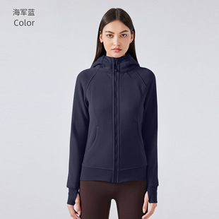 Zhejiang Mimiao SCA Thickened Warm Hooded Jacket Women's Outdoor Fitness Sweatshirt Yoga Jacket Sports Top