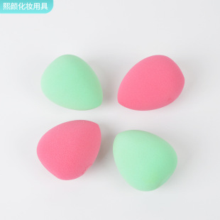 Hydrophilic non-latex beauty egg spot wholesale portable flat water drop powder puff beauty egg breathable wet and dry dual-use