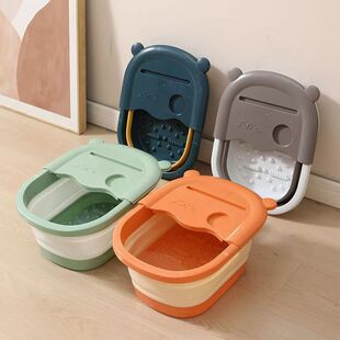 Foldable Foot Bucket Household Kitten Ear Foot Bucket Cross-border Hot Sale Space-saving Health Portable Foot Bucket