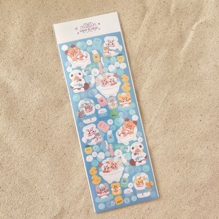 South Korea ins same cartoon stickers diy decorative material goo card decorative stickers waterproof stickers
