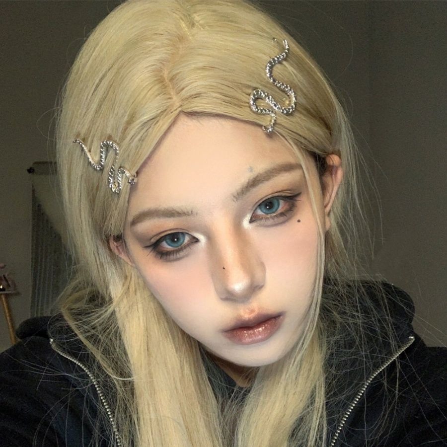 High-grade Snake Hair Clip Bangs Hair Clip Side Clip Dark Style Hot Girl Hair Accessories All-match Internet Celebrant Headwear
