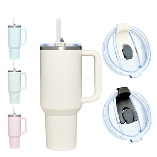Cross-border Stanly 40oz ice cream cup lid sealed anti-fall straw lid AS plastic car cup lid in stock