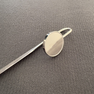 Blank ruyi bookmark silver swan neck blank bookmark universal metal bookmark making custom lettering LOGO