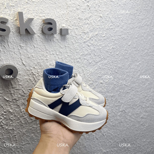 Boys' Torre Shoes 2024 Fall/Winter New fleece-lined Forrest Gump Shoes Girls' Small Man Waist Cotton Children's N-Word sneaker