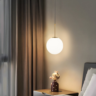 Bedside Bedroom Small Chandelier New Master Bedroom Long Chandelier Straight Rod Single and Double Multi-head Bedroom Decorative Chandelier