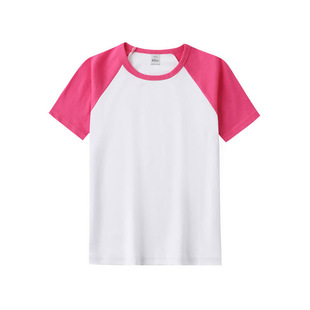 Modal raglan short-sleeved T-shirt round neck activity class clothes overalls cultural shirt advertising shirt printed logo