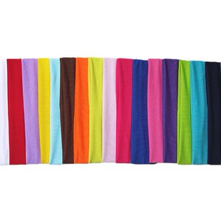 [clearance specials] Korean style hair accessories yoga hair band sports headband elastic monochrome hair band