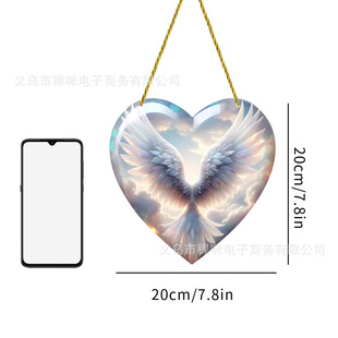 Cross-border animal insect hummingbird vintage color disc home wall decoration acrylic chain pendant pendant