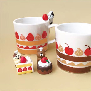 Японский стиль кошка ZAKKA Food Play INS выпечка хлеба подарок на День Святого Валентина украшение миниатюрные поделки из смолы маленькие украшения