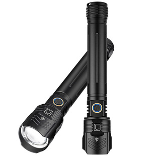 Cross-border XHP160 flashlight TYPE-C charging with output input zoom P160 flashlight