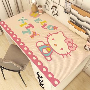 Hello Kitty series cute leather table mat ins wind high color value dressing table mat children's book table mat a generation of hair