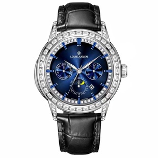 Louis Earl's watch series fashion Men's mechanical watch waterproof luminous leather strap watch wholesale