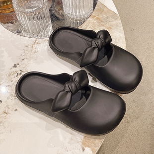 Hole Shoes Women's Outer Wear Summer New Fashion Two-Wear Sandals and Slippers Thick Bottom Non-Slip Casual Beach Baotou Slippers