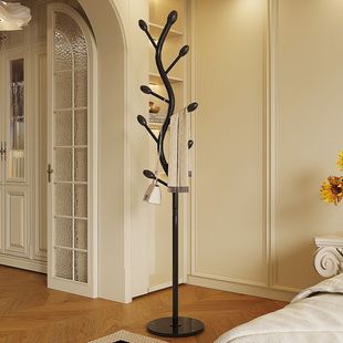 Household Clothes Hanger Floor-Standing Bedroom Vertical Space-Free Artifact Indoor Italian Light Luxury High-Level Coat Rack