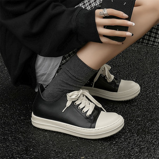 Winter Black Sneakers Men's Heightening Couple's Commuter Big Head Derby Shoes Casual Shoes Men's 6862-A