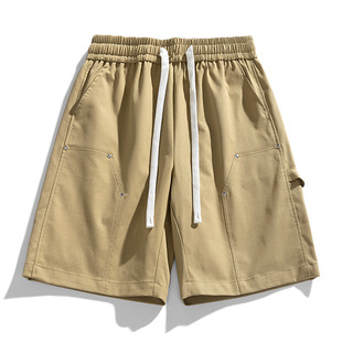 American Style Simple Design Sense Shorts Men's 2024 Summer Straight Pants Simple Comfortable All-match Sports Pants