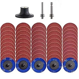 Cross-border wholesale 2-inch blue sand disc torque quick-change lock sand Disc grinding sheet emery cloth polishing sheet