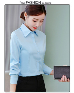 Korean Style Short Women's Shirt Casual Women's Top Student plus size Long Sleeve White Shirt Women's Shirt