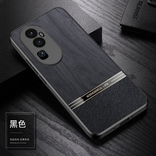 Applicable to OPPOReno10 mobile phone shell retro wood grain reno10pro + All-inclusive drop-resistant silicone soft edge protective cover