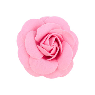 7cm non-woven camellia flower can be used as corsage brooch headdress hairpin cat and dog ornaments flower rose in stock wholesale