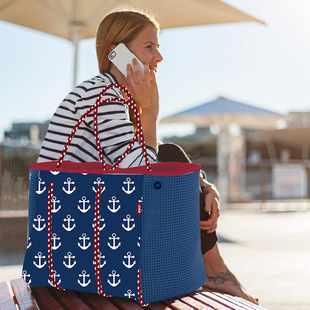 Spot Drop Shipping Diving Material Beach Bag Flamingo Handbag Women's Fashion Large Capacity Hand Bag
