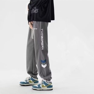 2024 New Teenager Pants Autumn Boys Junior High School Students Sports Pants Trendy All-match Casual Pants New