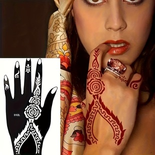 Cross-Border Tattoo Stickers, Hand Masks, Cross-Border Tattoo Templates, Henna Paste Painting Templates, Tattoo Stickers Wholesale